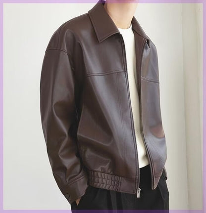 Motorcycle Leather Coat