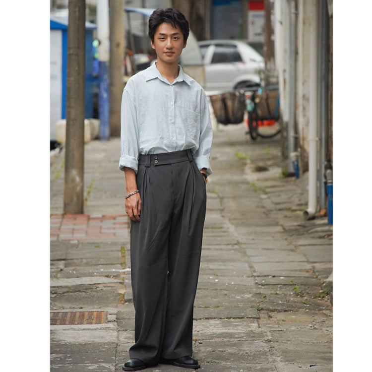 Pleated Loose  Pants