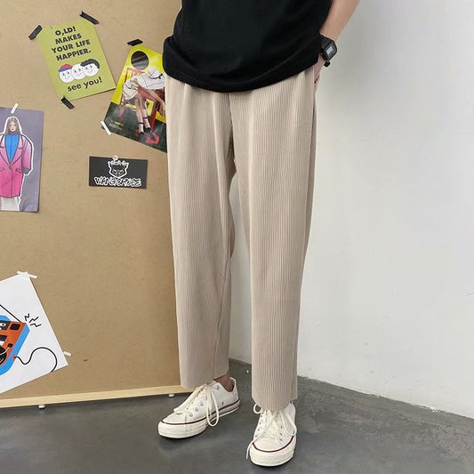 Casual Pleated Pants