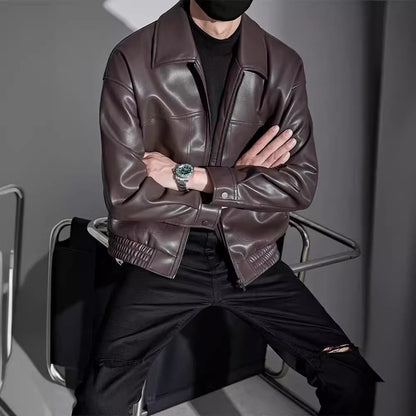 Motorcycle Leather Coat