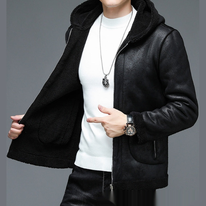 Lambswooll Leather Coat