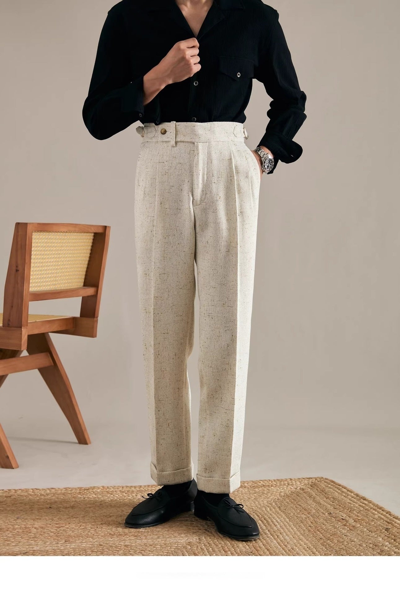 Retro Drape Trousers