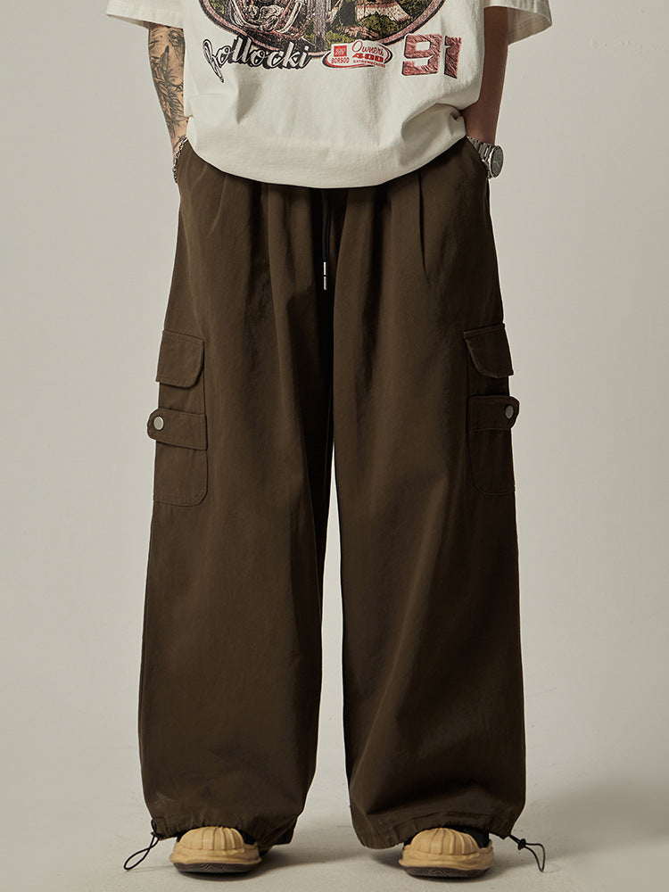 Straight Wide-leg Pants