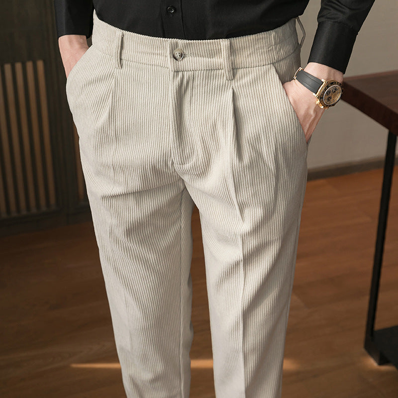 Corduroy Slim Pants