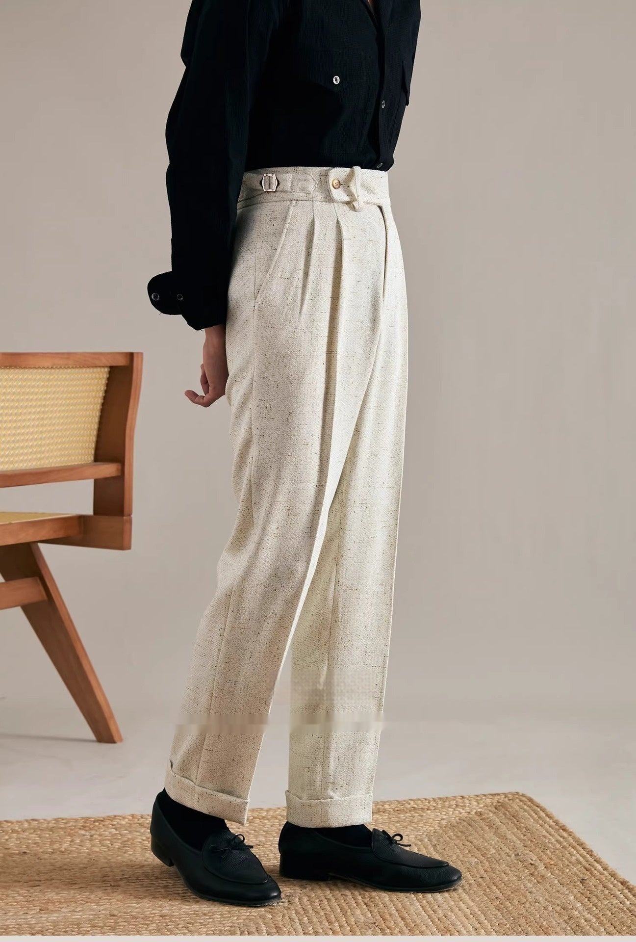 Retro Drape Trousers