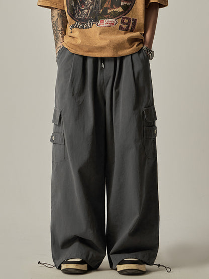 Straight Wide-leg Pants